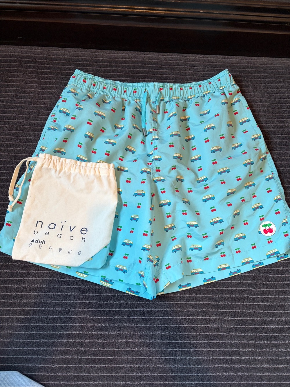 Pacha Naive Beach Aqua Cherry & Camper Swim Shorts